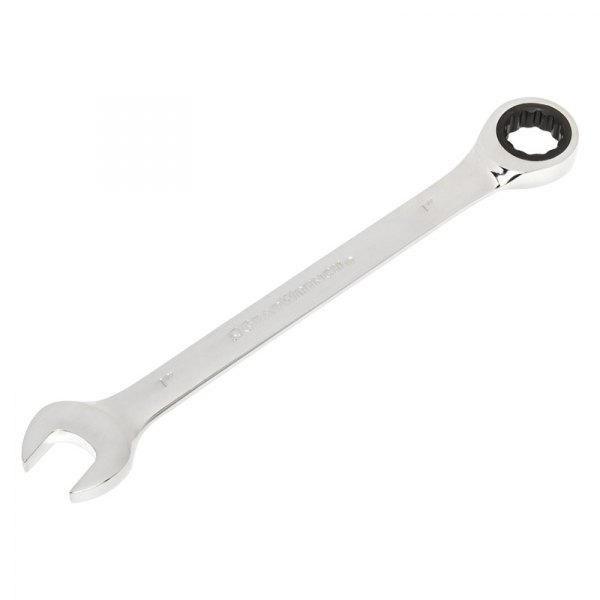 GearWrench® - 1" 12-Point Straight Head 72-Teeth Ratcheting Combination Wrench