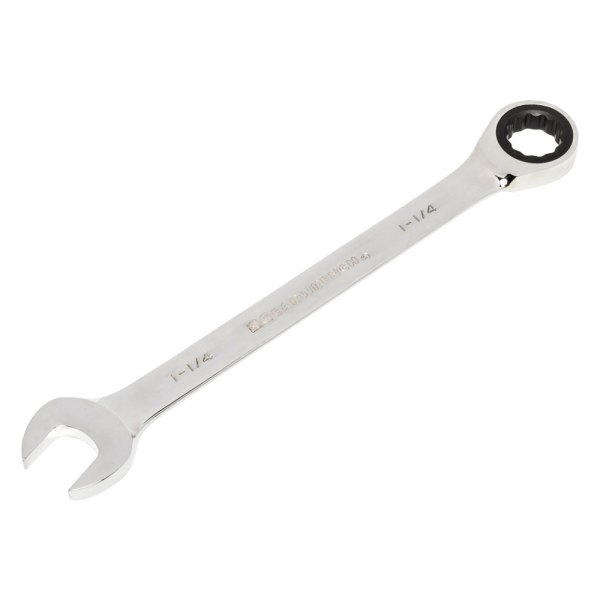 GearWrench® - 1-1/4" 12-Point Straight Head 72-Teeth Ratcheting Combination Wrench