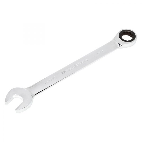 GearWrench® - 1-7/16" 12-Point Straight Head Jumbo 72-Teeth Ratcheting Combination Wrench