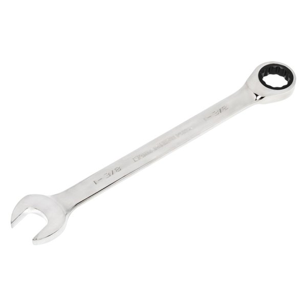 GearWrench® - 1-3/8" 12-Point Straight Head Jumbo 72-Teeth Ratcheting Combination Wrench