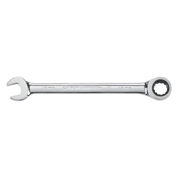 GearWrench® - 14 mm 12-Point Straight Head 72-Teeth Ratcheting Combination Wrench
