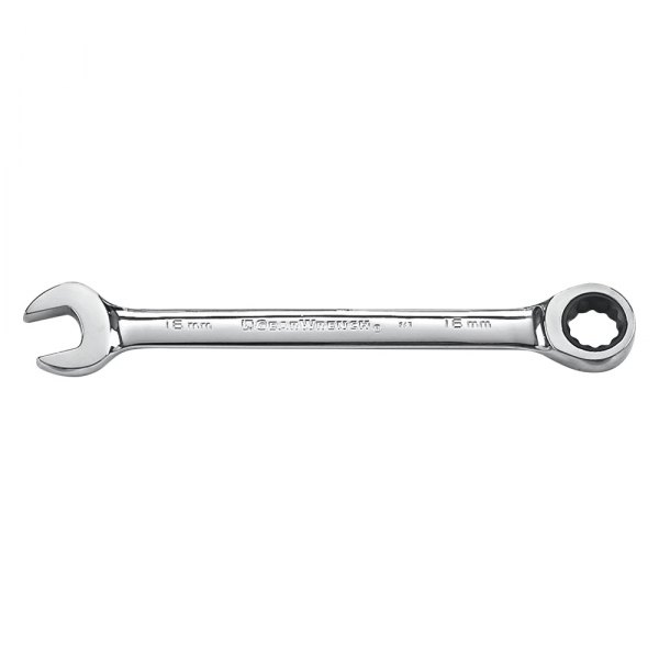 GearWrench® - 16 mm 12-Point Straight Head 72-Teeth Ratcheting Combination Wrench