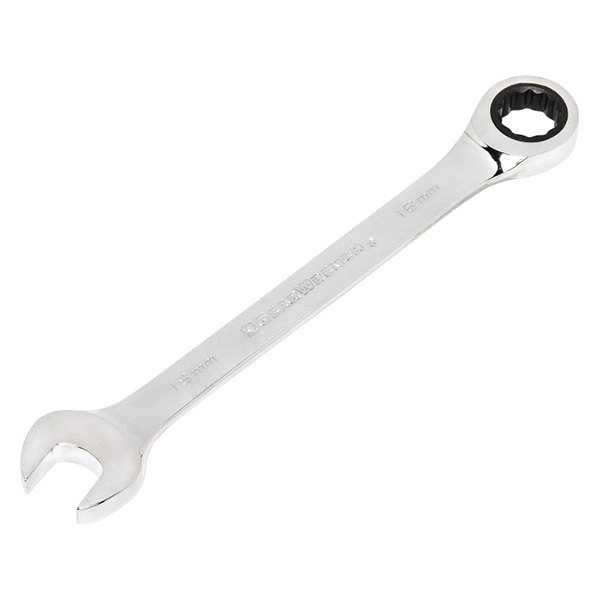 GearWrench® - 18 mm 12-Point Straight Head 72-Teeth Ratcheting Combination Wrench