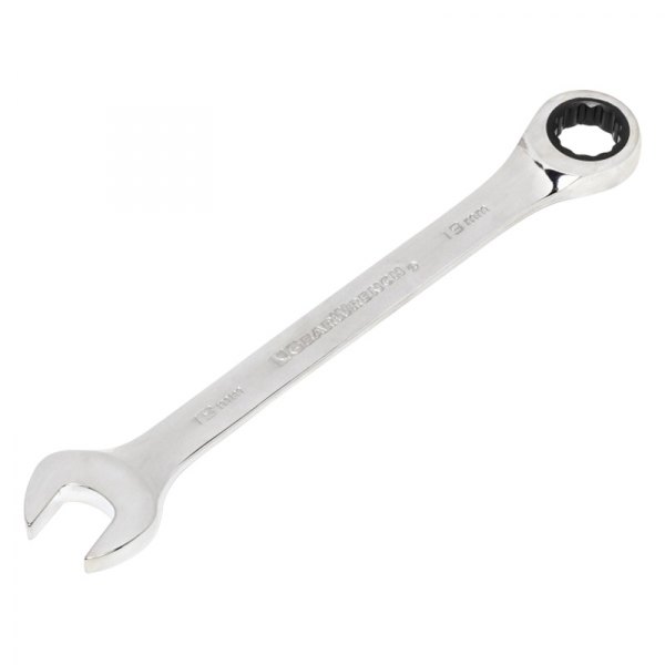 GearWrench® - 19 mm 12-Point Straight Head 72-Teeth Ratcheting Combination Wrench