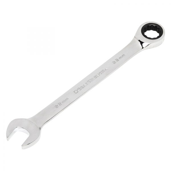 GearWrench® - 22 mm 12-Point Straight Head 72-Teeth Ratcheting Combination Wrench