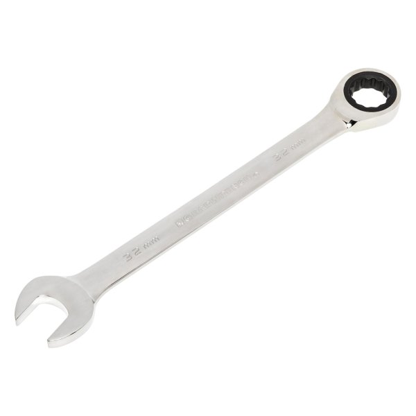 GearWrench® - 32 mm 12-Point Straight Head 72-Teeth Ratcheting Combination Wrench