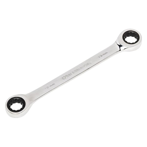 GearWrench® - 12 x 13 mm 12-Point Straight Head 72-Teeth Ratcheting Chrome Double Box End Wrench