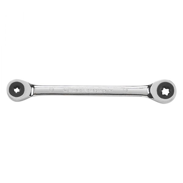 GearWrench® - E-Torx™ E6 x E8 Torx Straight Head Ratcheting Chrome Double Box End Wrench