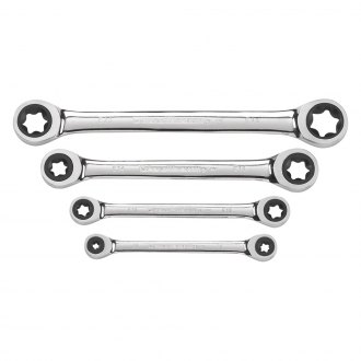 SEQUENCEバッド 4 Pc. Double Box Ratcheting E-Torx® Wrench Set