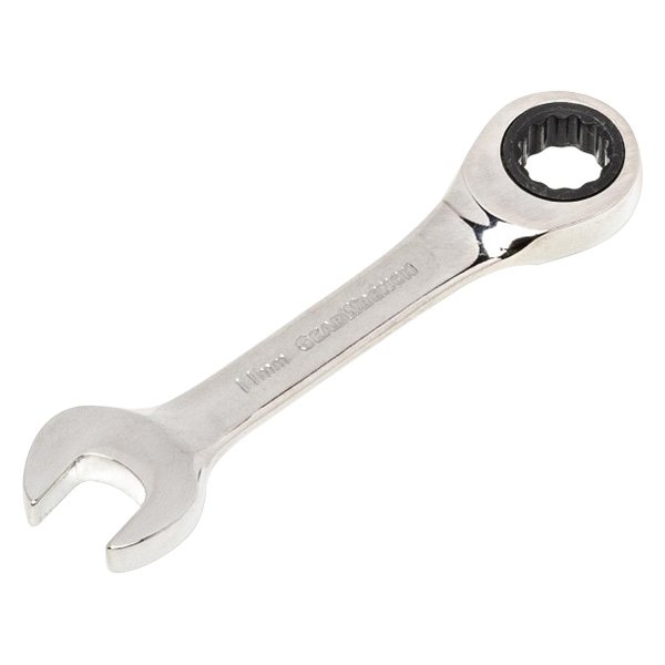 GearWrench® - 11 mm 12-Point Straight Head 72-Teeth Ratcheting Stubby Combination Wrench