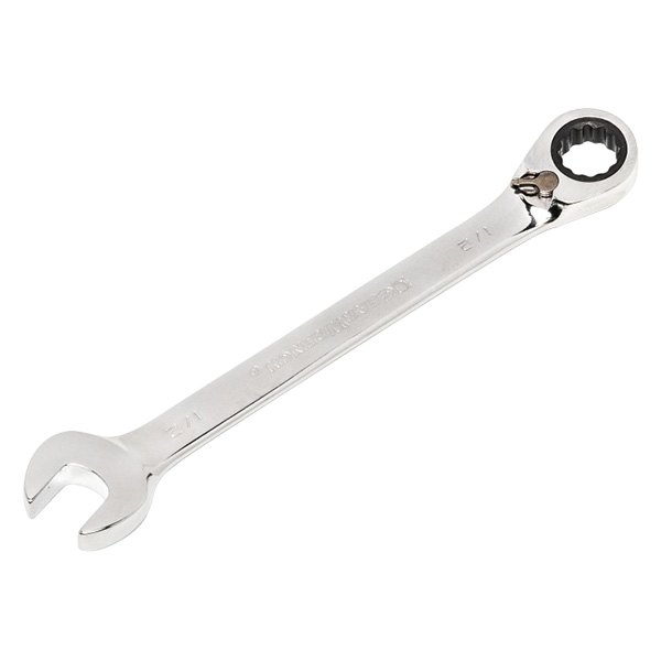 GearWrench® - 1/2" 12-Point Angled Head Reversible 72-Teeth Ratcheting Combination Wrench