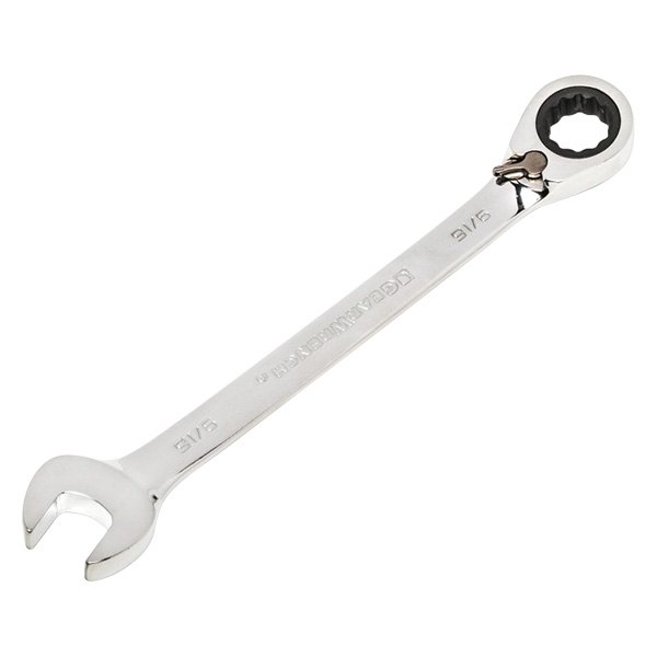 GearWrench® - 9/16" 12-Point Angled Head Reversible 72-Teeth Ratcheting Combination Wrench