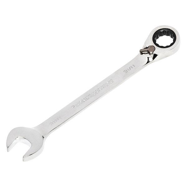 GearWrench® - 11/16" 12-Point Angled Head Reversible 72-Teeth Ratcheting Combination Wrench