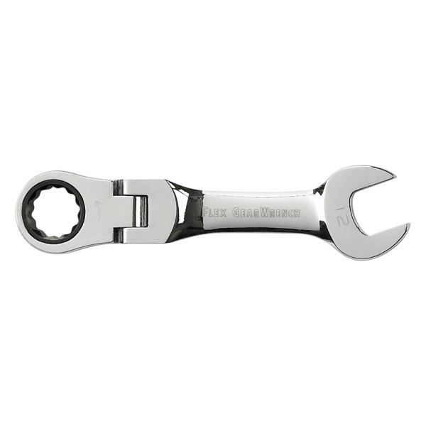 GearWrench® - 12 mm 12-Point Stubby Flexible Head 72-Teeth Ratcheting Stubby Combination Wrench