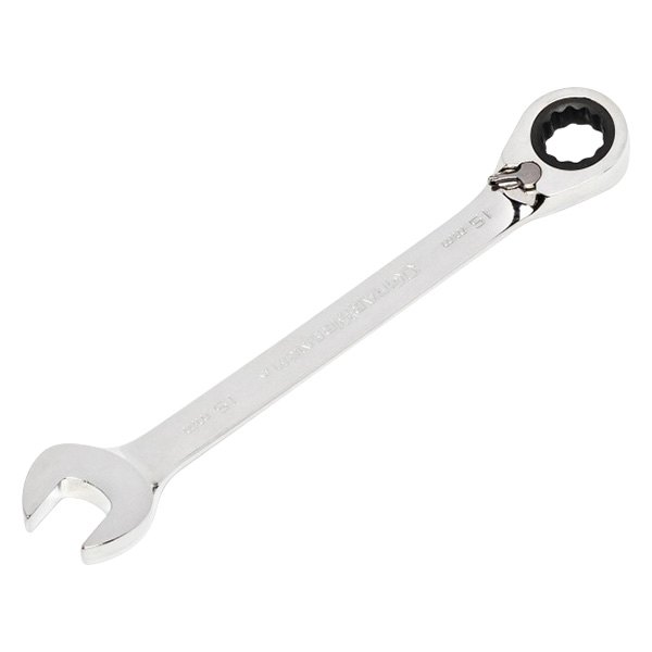GearWrench® - 15 mm 12-Point Angled Head Reversible 72-Teeth Ratcheting Combination Wrench