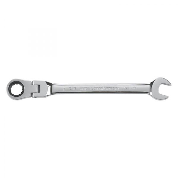 GearWrench® - 7/16" 12-Point Flexible Head 72-Teeth Ratcheting Combination Wrench