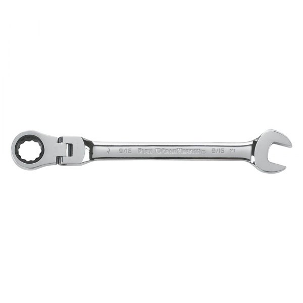 GearWrench® - 9/16" 12-Point Flexible Head 72-Teeth Ratcheting Combination Wrench