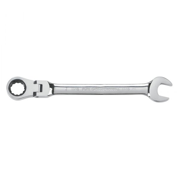 GearWrench® - 11/16" 12-Point Flexible Head 72-Teeth Ratcheting Combination Wrench