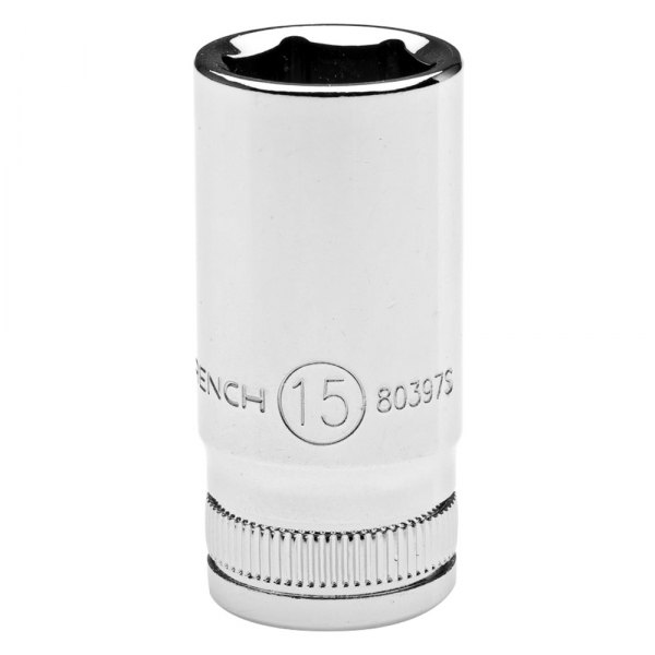 GearWrench® - 1/4" Drive 15 mm 6-Point Metric Semi-Deep Socket