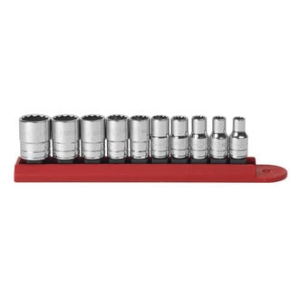 GearWrench® - 1/4" Drive 12-Point SAE Standard Socket Set 10 Pieces