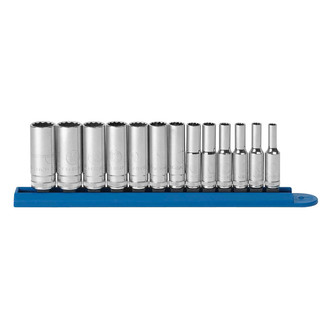 GearWrench® - 1/4" Drive 12-Point Metric Deep Socket Set 13 Pieces