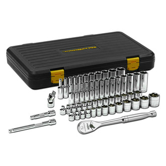 GearWrench® - 120XP™ 3/8" Drive 6-Point SAE/Metric Ratchet and Socket Set, 56 Pieces