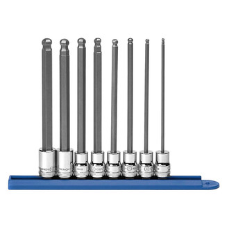 GearWrench® - 3/8" Drive Metric Ball Hex Bit Socket Set 8 Pieces