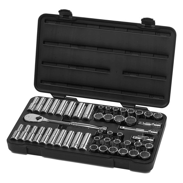 GearWrench® - 1/2" Drive 12-Point Ratchet and Socket Set, 49 Pieces