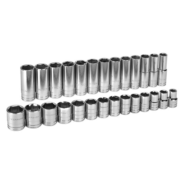 GearWrench® - 1/2" Drive 6-Point SAE Socket Set 27 Pieces