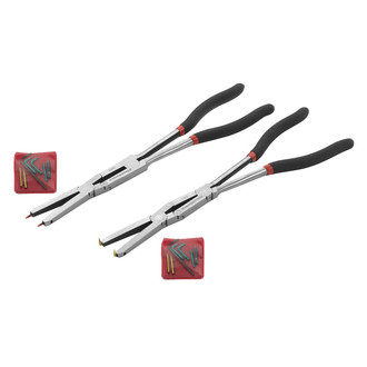 GearWrench® - Double X™ 2-piece 90° Straight & Bent 0.038" to 0.070" Replaceable Tips Internal/External Compound Joint Snap Ring Pliers Kit