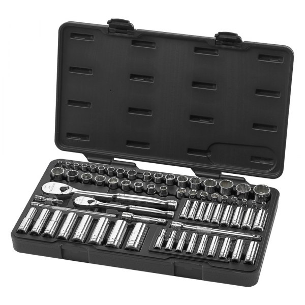 GearWrench® - Mixed Drive Size 12-Point SAE/Metric Ratchet and Socket Set, 68 Pieces