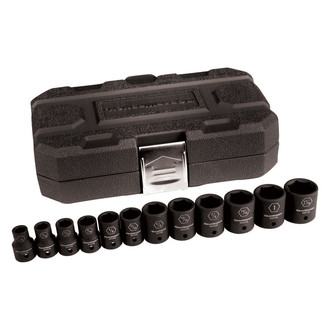 GearWrench® - 1/2" Drive SAE 6-Point Standard Impact Socket Set (12 Pieces)