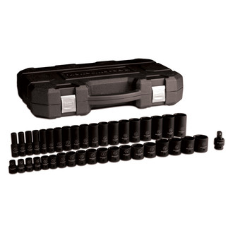 GearWrench® - 1/2" Drive SAE 6-Point Standard and Deep Impact Socket Set (39 Pieces)