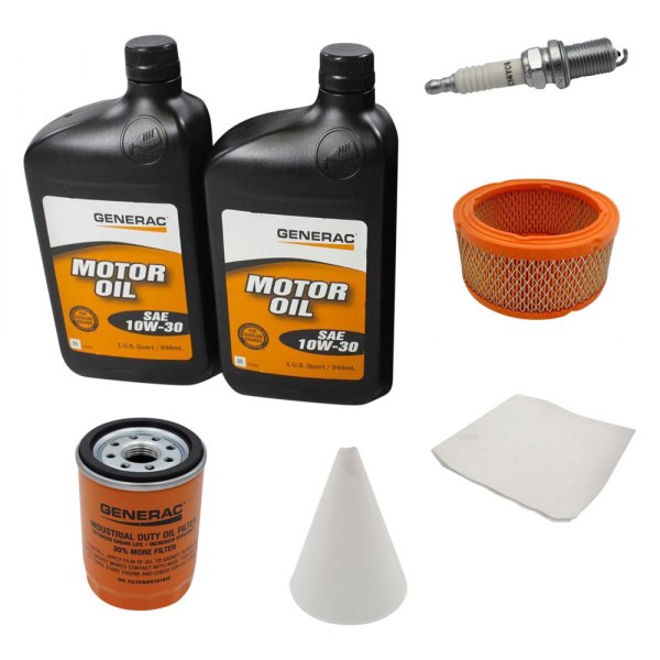 Generac® - Maintenance Kit for 760/990 cc Generator Engine with 10W-30 Synthetic Oil