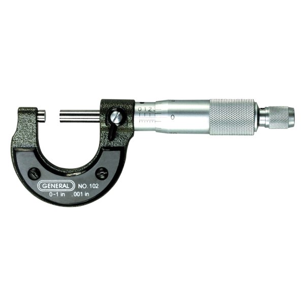 General Tools® - 0 to 1" SAE Mechanical Outside Micrometer