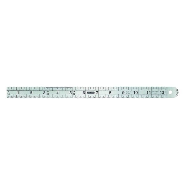 General Tools® - 12" (300 mm) SAE/Metric Industrial Precision Flexible Steel Ruler