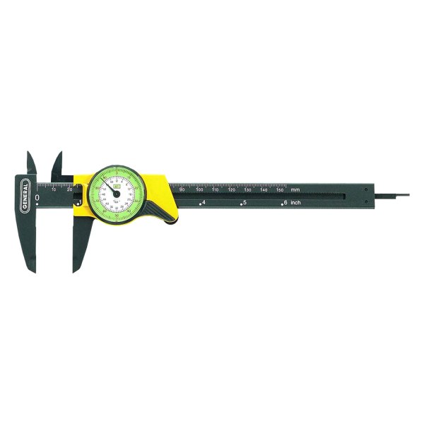 General Tools® - 0 to 6" SAE Plastic Dial Caliper