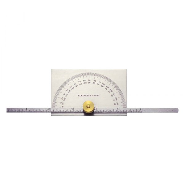 General Tools® - Angle-izer™ 0° to 180° Steel Dial Gauge Protractor with Depth Gauge