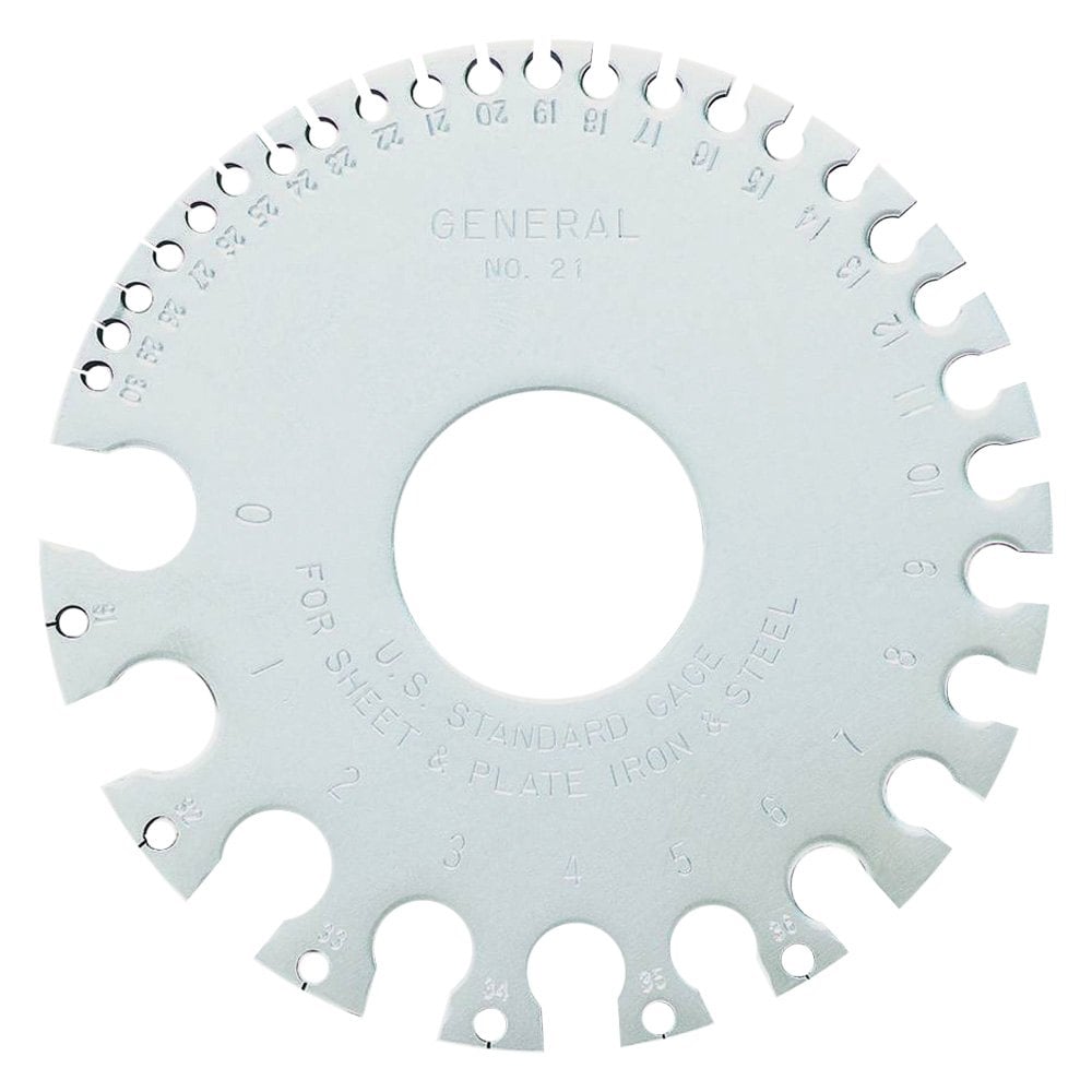ヒロキ　M size General Tools® 21 - 0 to 36 AWG SAE Sheet Metal Wire Gauge