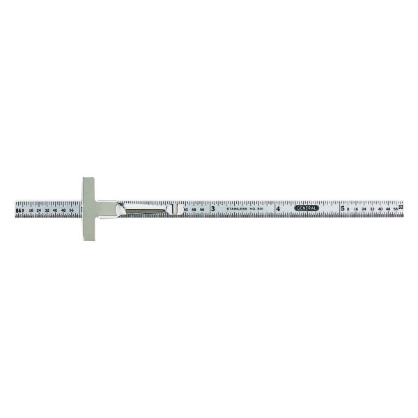 General Tools® - 6" SAE Economy Precision Flexible Steel Ruler with Pocket Clip