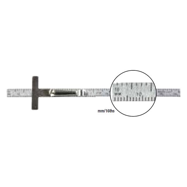 General Tools® - 6" (150 mm) SAE/Metric Industrial Precision Flexible Stainless Steel Ruler 