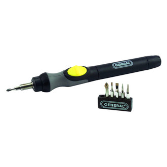 General Tools® 500 - Cordless 1.5 V Straight Handle Compact Screwdriver Bare Tool