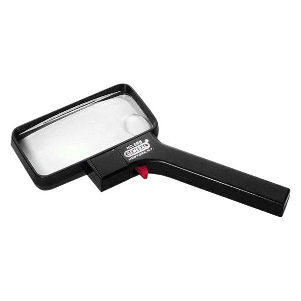 General Tools® - 2.5x/5x Rectangular Lighted Magnifier