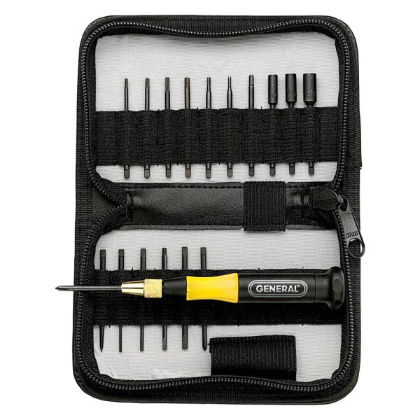 General Tools® - 18-piece Dipped Handle Precision Multi-Bit Screwdriver Kit