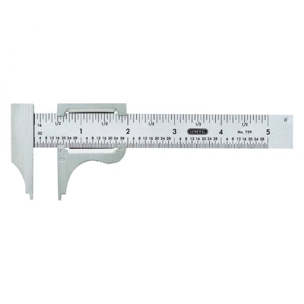 General Tools® - 0 to 4" SAE Stainless Steel Pocket Slide Caliper