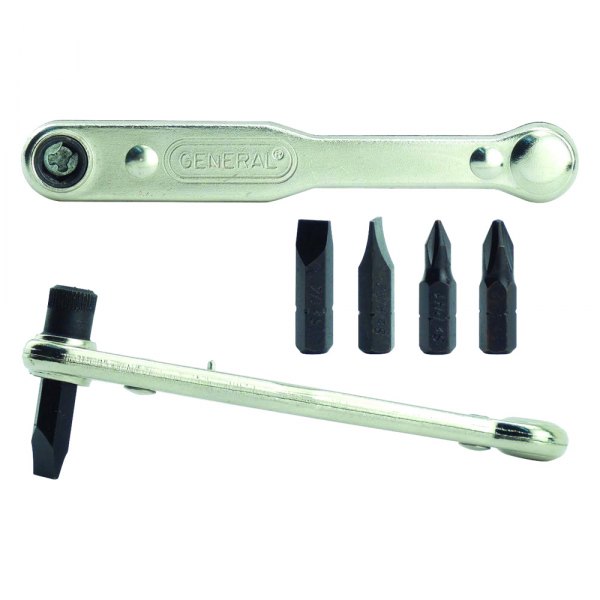 General Tools® - 5-piece Metal Handle Multi Bit Screwdriver Kit