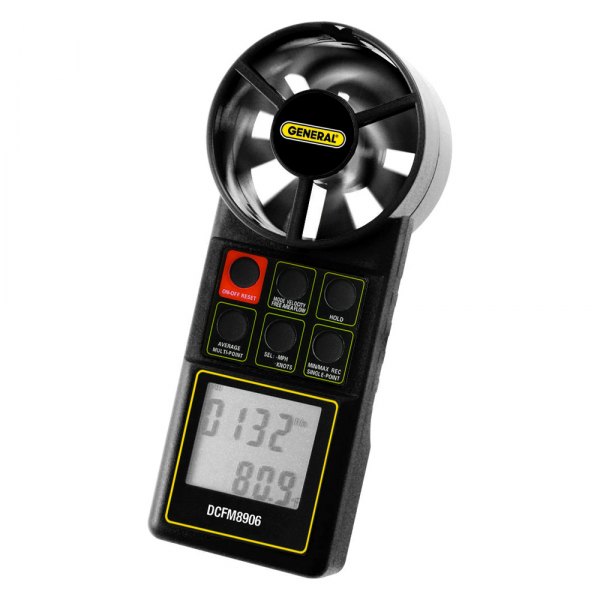 General Tools® - One-Piece Airflow Volume Anemometer-Thermometer