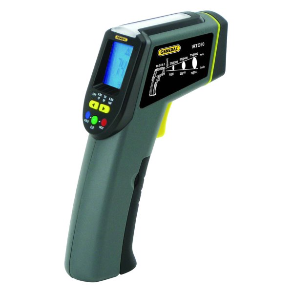 General Tools® - Scanning Infrared Thermometer with Tricolor Light Panel (-40°F to 428°F)