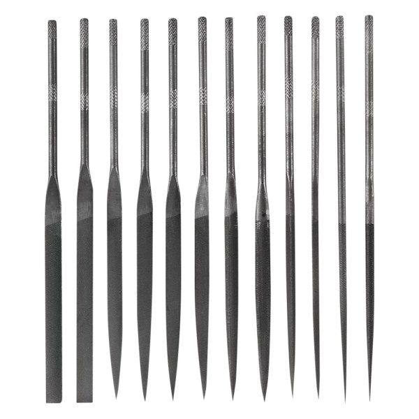 General Tools® - 5-1/2" Rectangular Swiss Pattern Needle File Set, 12 Pieces