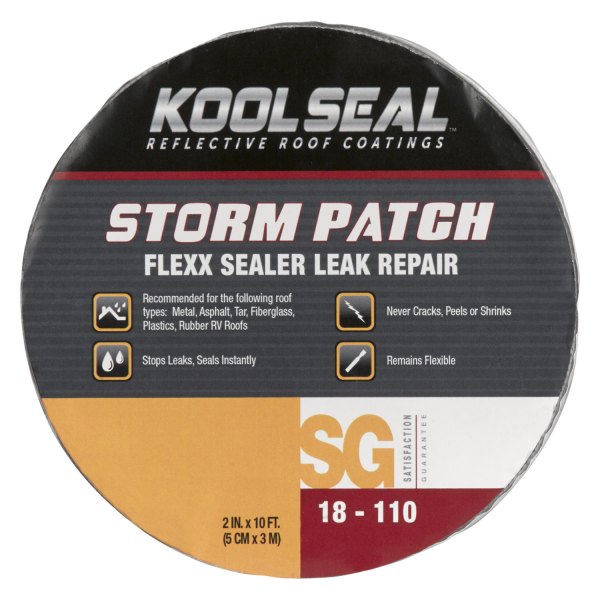 Geocel® - Kool Seal™ Storm Patch™ 10' x 2" Gray Flexx Sealer Instant Leak Repair Tape (1 Roll)